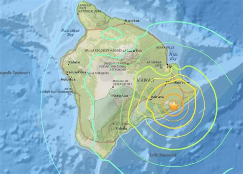 earthquake updates near hawaii